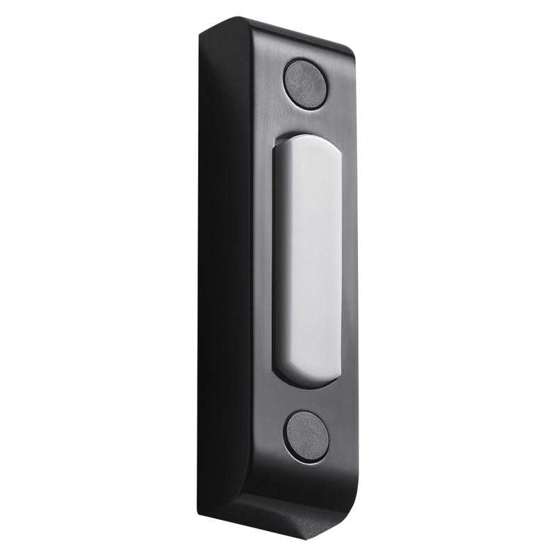 GLOBE - Globe Black Metal/Plastic Wired Pushbutton Doorbell