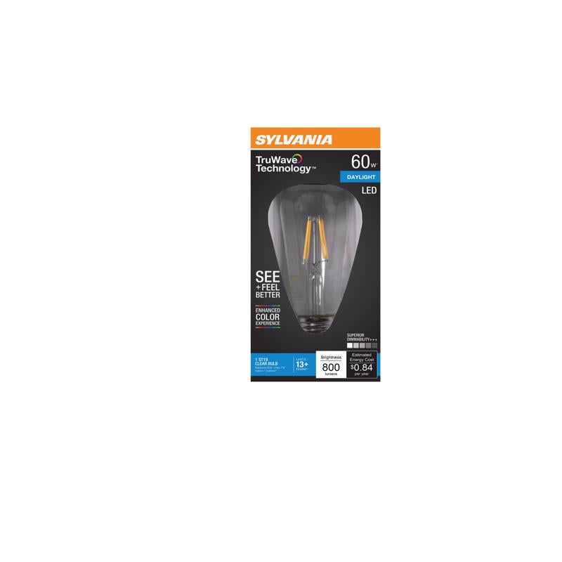 SYLVANIA - Sylvania Truwave ST19 E26 (Medium) LED Bulb Daylight 60 Watt Equivalence 1 pk