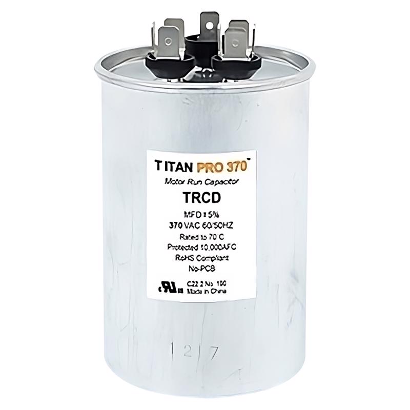 TITAN PRO - Titan Pro 70+10 MFD 370 V Round Run Capacitor