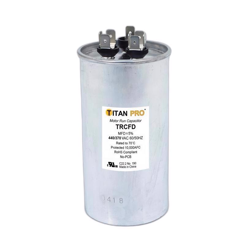 TITAN PRO - Titan Pro 80+7.5 MFD 440 V Round Run Capacitor