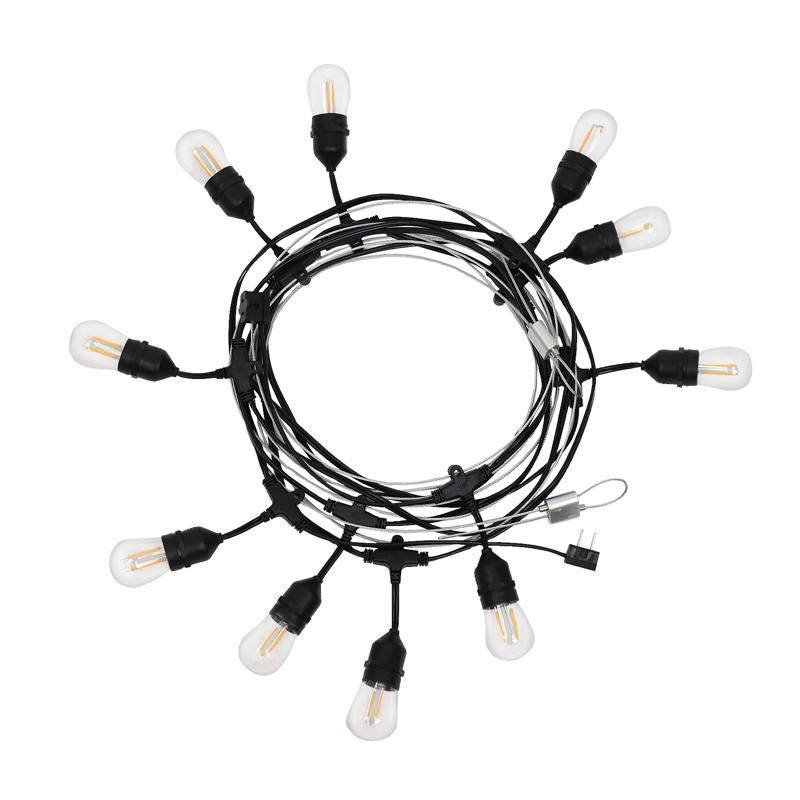 BELLA LUCCI - Bella Lucci Holiday Bright Lights LED S14 Patio Light Set Warm White 48 ft. 24 lights