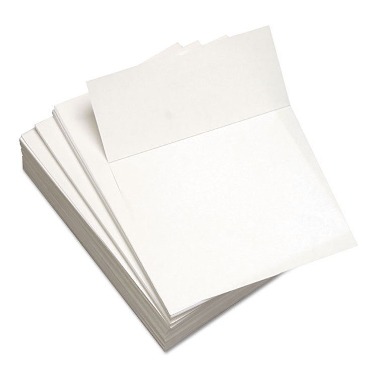 Lettermark - Custom Cut-Sheet Copy Paper, 92 Bright, Micro-Perforated 3.66" from Bottom, 20 lb Bond Weight, 8.5 x 11, White, 500/Ream
