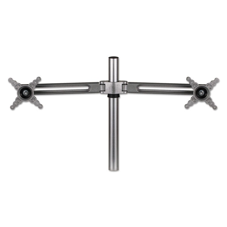 Fellowes - Lotus Dual Monitor Arm Kit, For 26" Monitors, Silver, Supports 13 lb