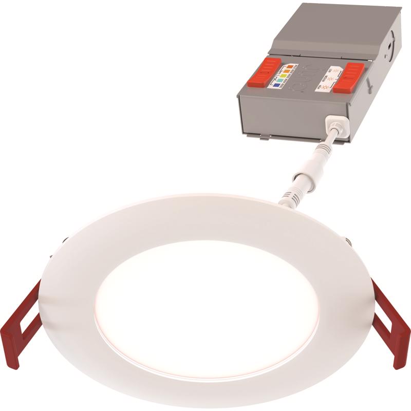 JUNO - Juno Acuity Brands Lighting Matte White 3.17 in. W Aluminum LED Canless Recessed Downlight 14.5 W