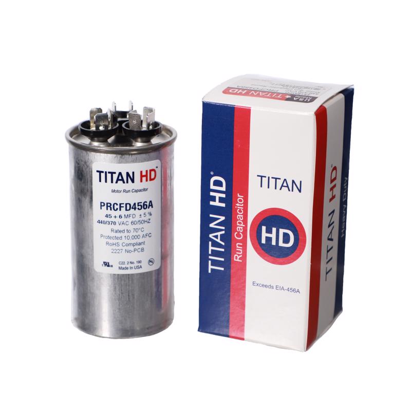 TITAN PRO - Titan Pro 45 + 6 MFD 440 V Round Run Capacitor