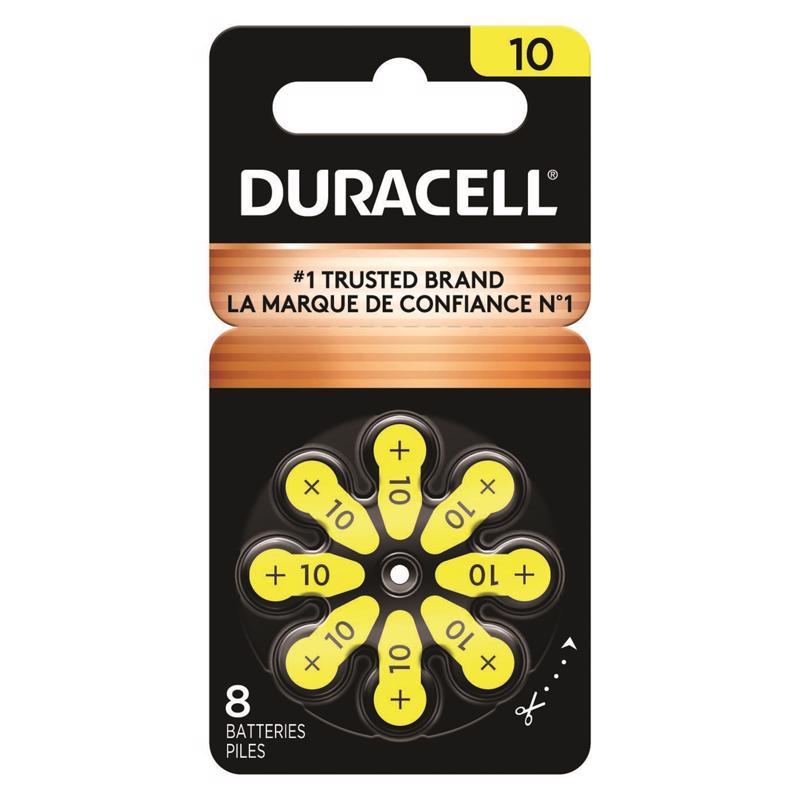 DURACELL - Duracell Zinc Air 10 1.5 V Hearing Aid Battery 8 pk