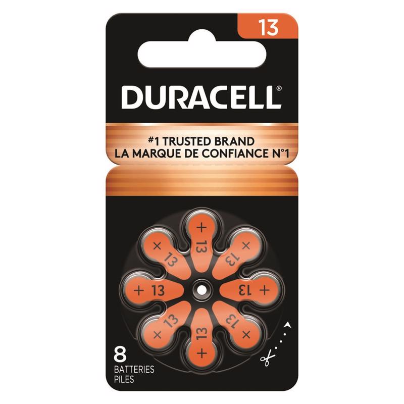 DURACELL - Duracell Zinc Air 13 1.5 V Hearing Aid Battery 8 pk