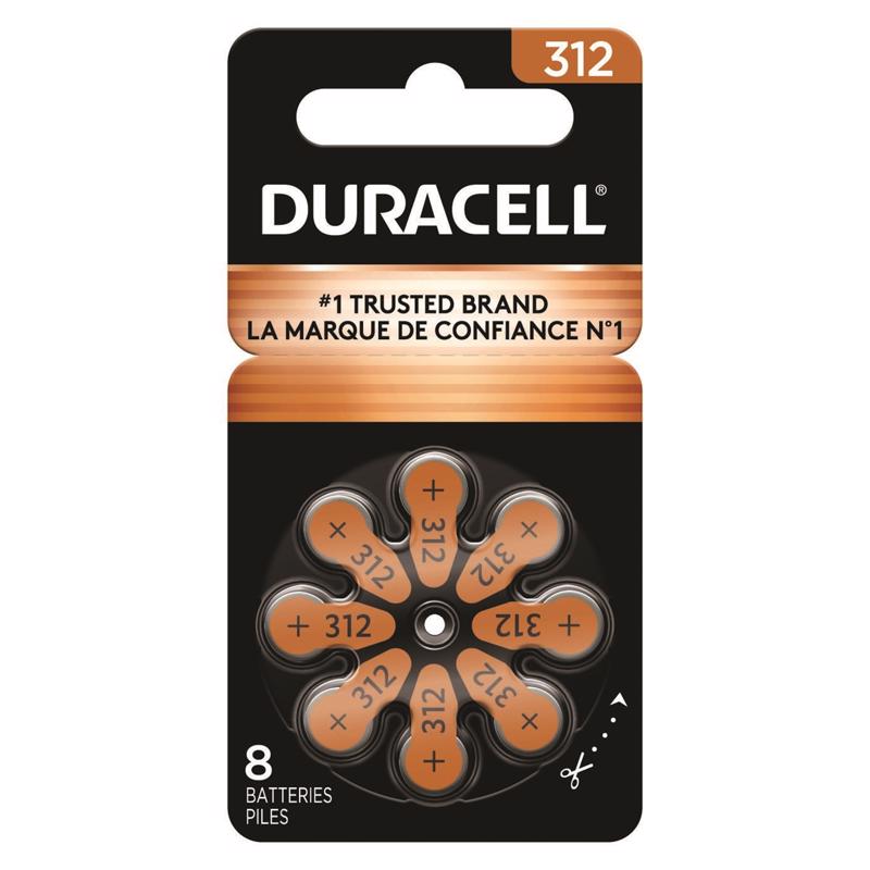 DURACELL - Duracell Zinc Air 312 1.5 V Hearing Aid Battery 8 pk