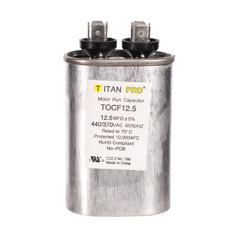 TITAN PRO - Titan Pro 12.5 MFD 440 V Oval Run Capacitor