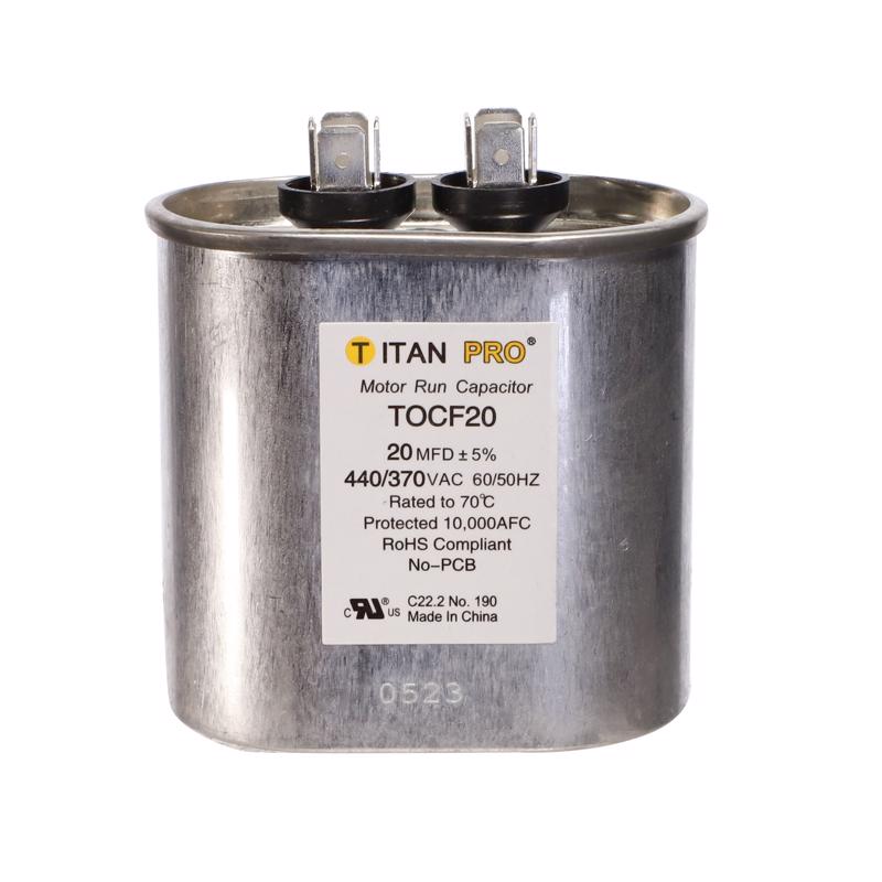 TITAN PRO - Titan Pro 20 MFD 440 V Oval Run Capacitor