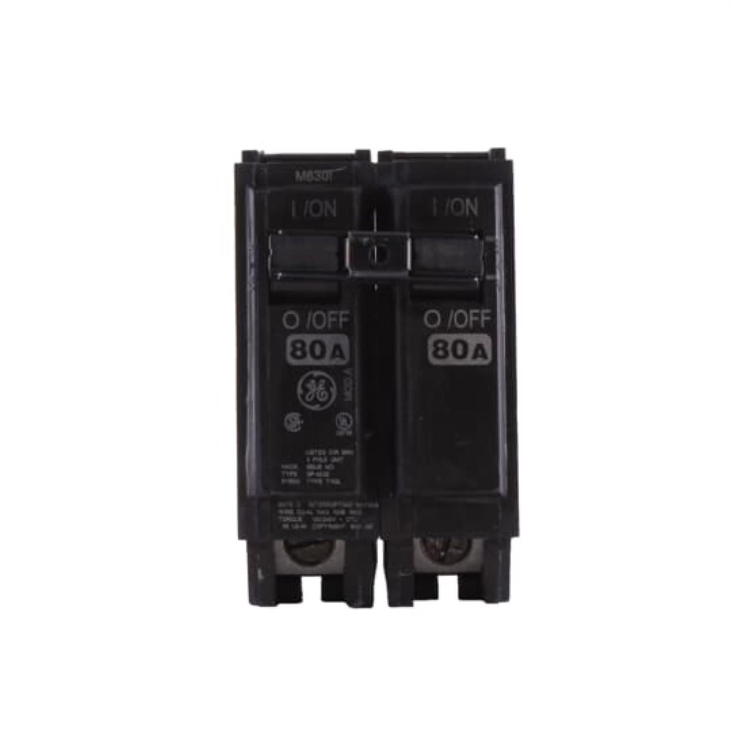 GE Q Line 80 amps Plug In 2-Pole Circuit Breaker