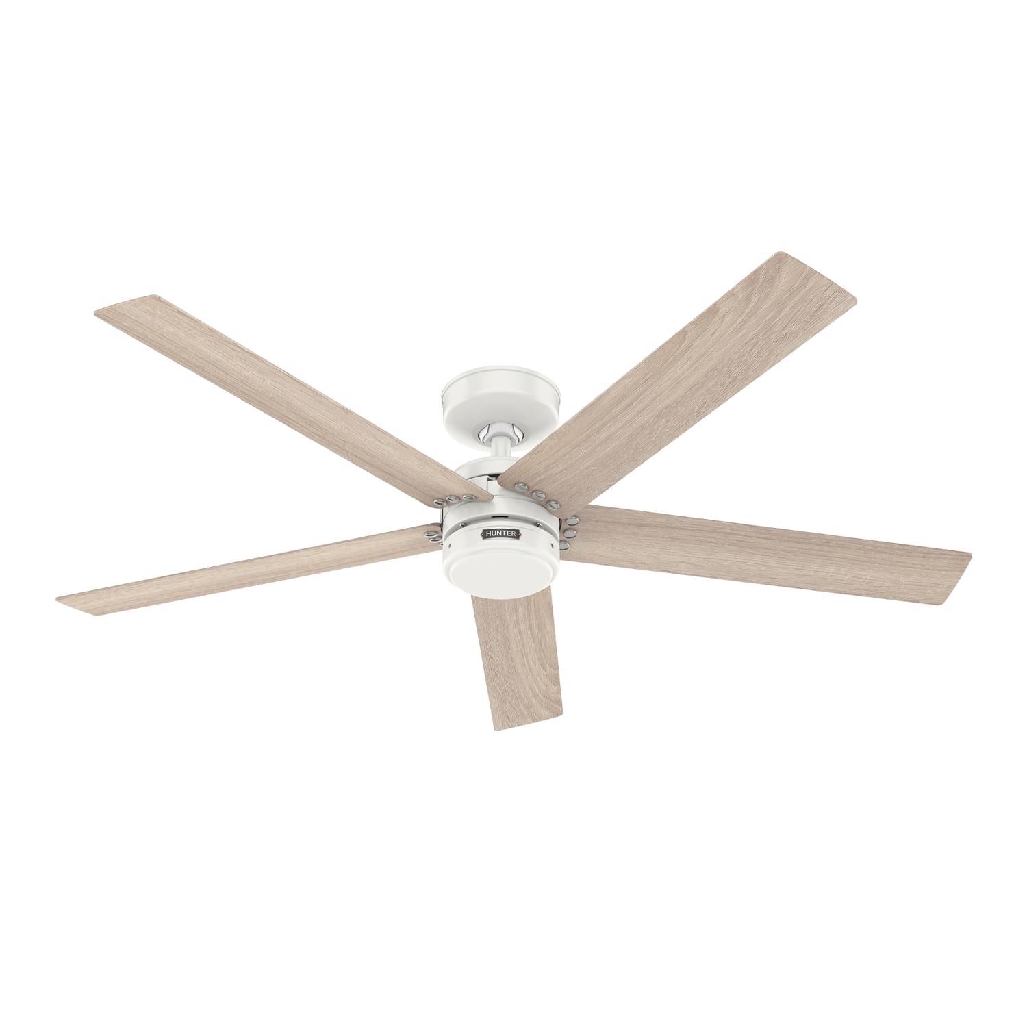Hunter Fan Burton 52 in. White Indoor and Outdoor Ceiling Fan