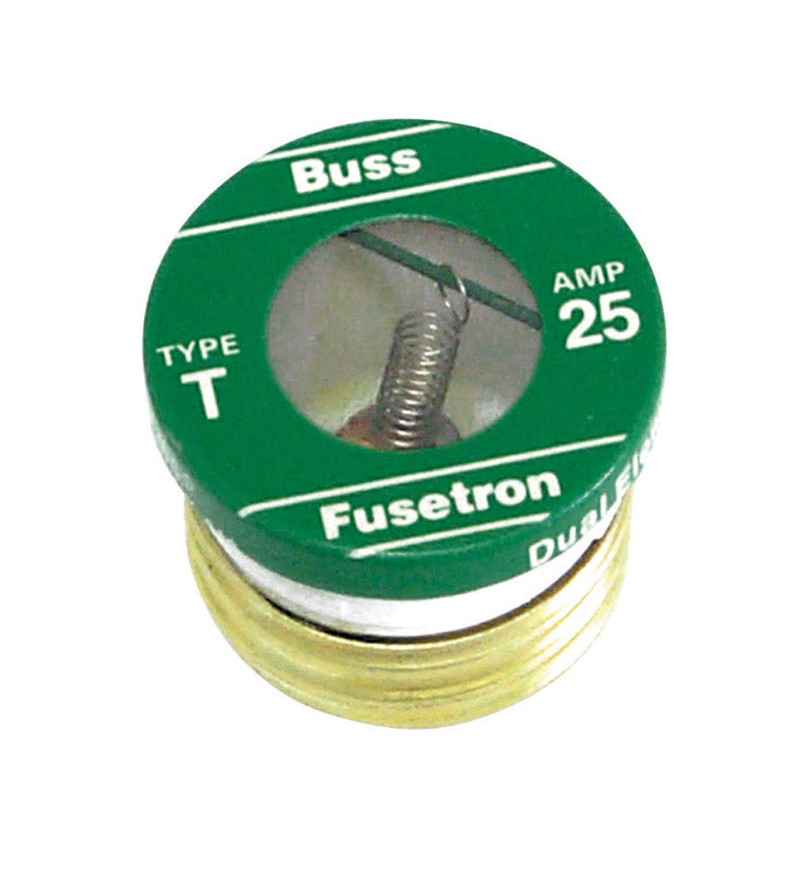 BUSS - Bussmann 25 amps Dual Element Plug Fuse 4 pk