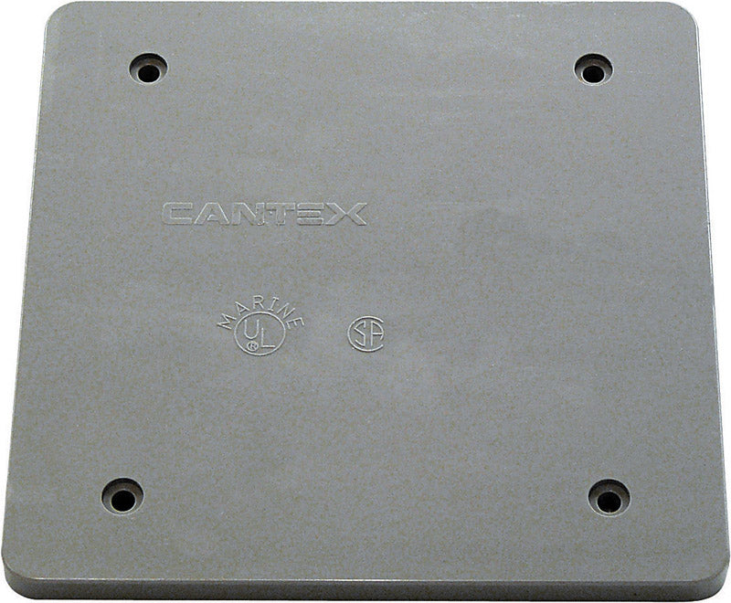 CANTEX - Cantex PVC 2 gang Outlet Box Gray