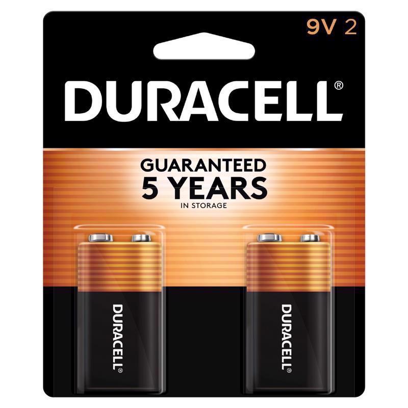DURACELL - Duracell Coppertop 9-Volt Alkaline Batteries 2 pk Carded