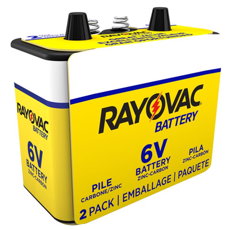 RAYOVAC - Rayovac Zinc Carbon 6-Volt 6 V 8.5 Ah Lantern Battery 2 pk