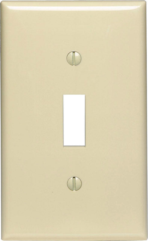 LEVITON - Leviton Ivory 1 gang Nylon Toggle Wall Plate 1 pk - Case of 20 [00PJ1-00I]