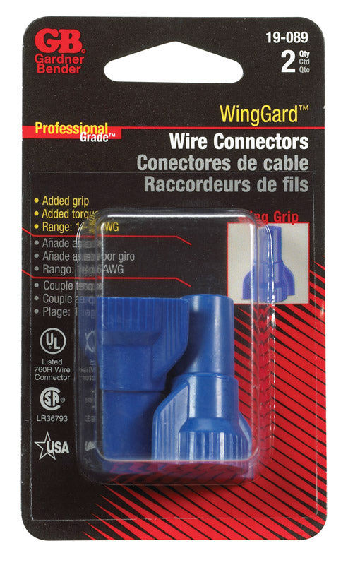 GARDNER BENDER - Gardner Bender WingGard 14-6 Ga. Copper Wire Wire Connector Blue 2 pk