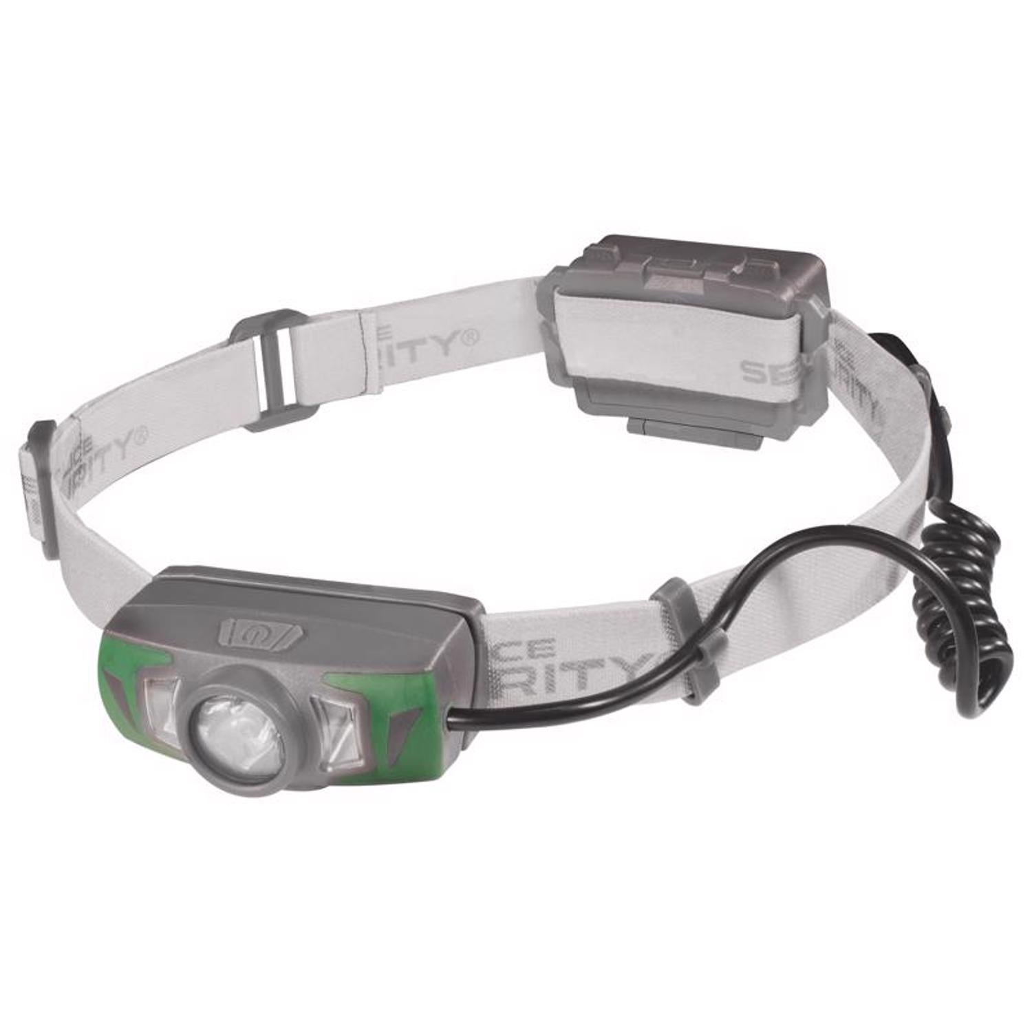 Police Security 550 lm Gray/Green LED Head Lamp AAA Battery