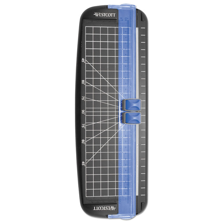 Westcott - Multi-Purpose Personal Trimmer, 10 Sheets, 12" Cut Length, Plastic Base, 6.38 x 12
