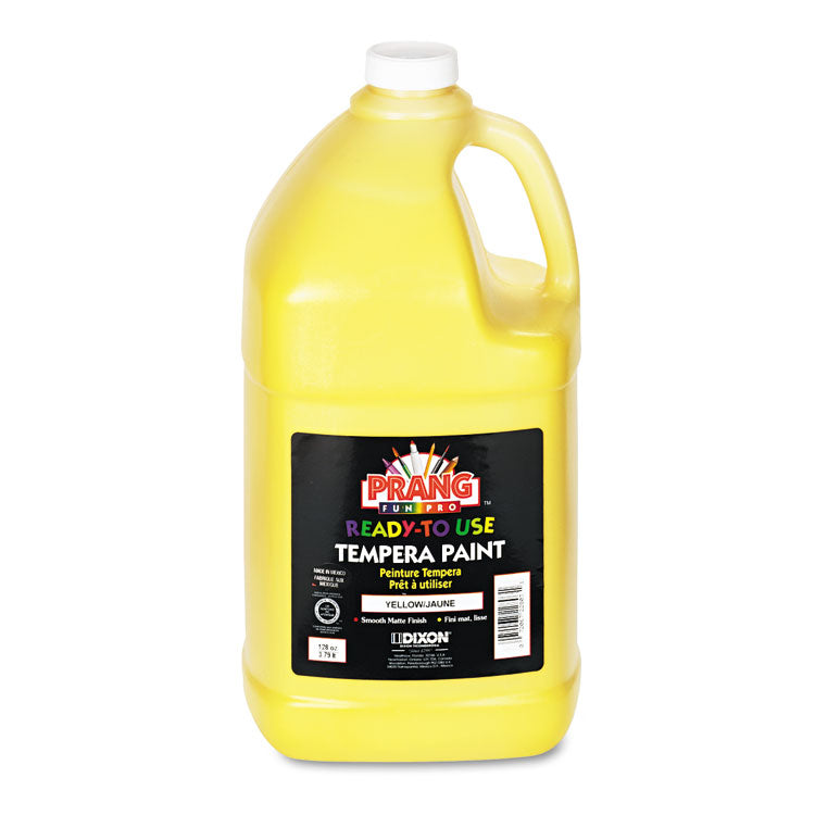 Prang - Ready-to-Use Tempera Paint, Yellow, 1 gal Bottle