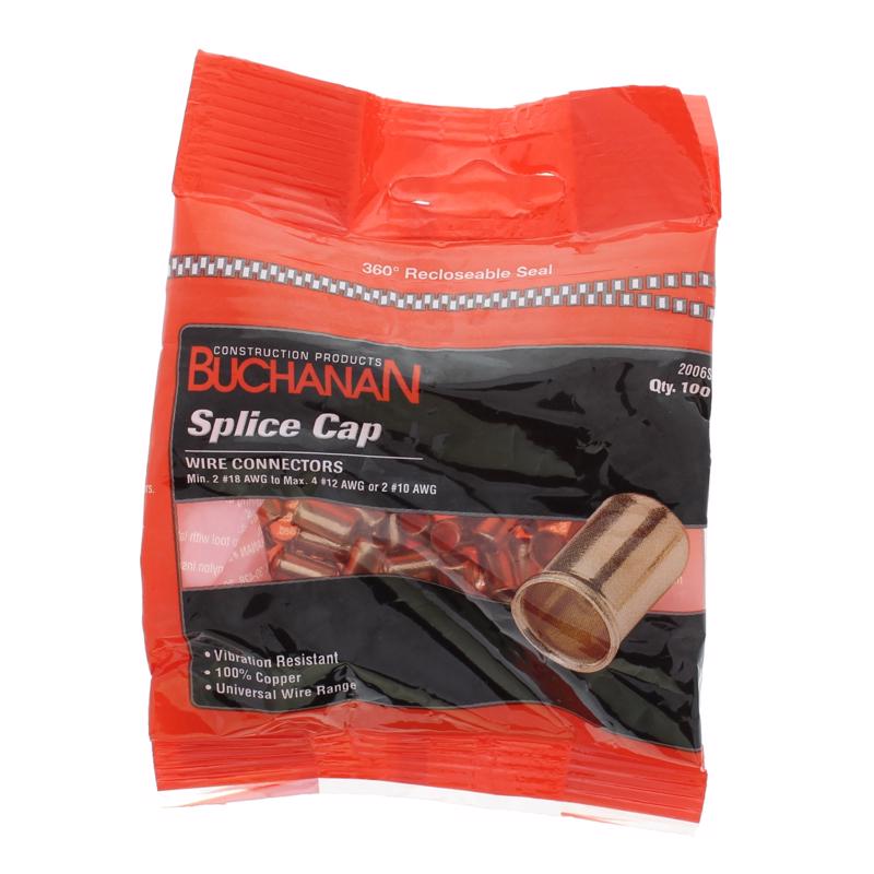 BUCHANAN - Buchanan 18-10 AWG Insulated Splice Caps Copper 100 pk