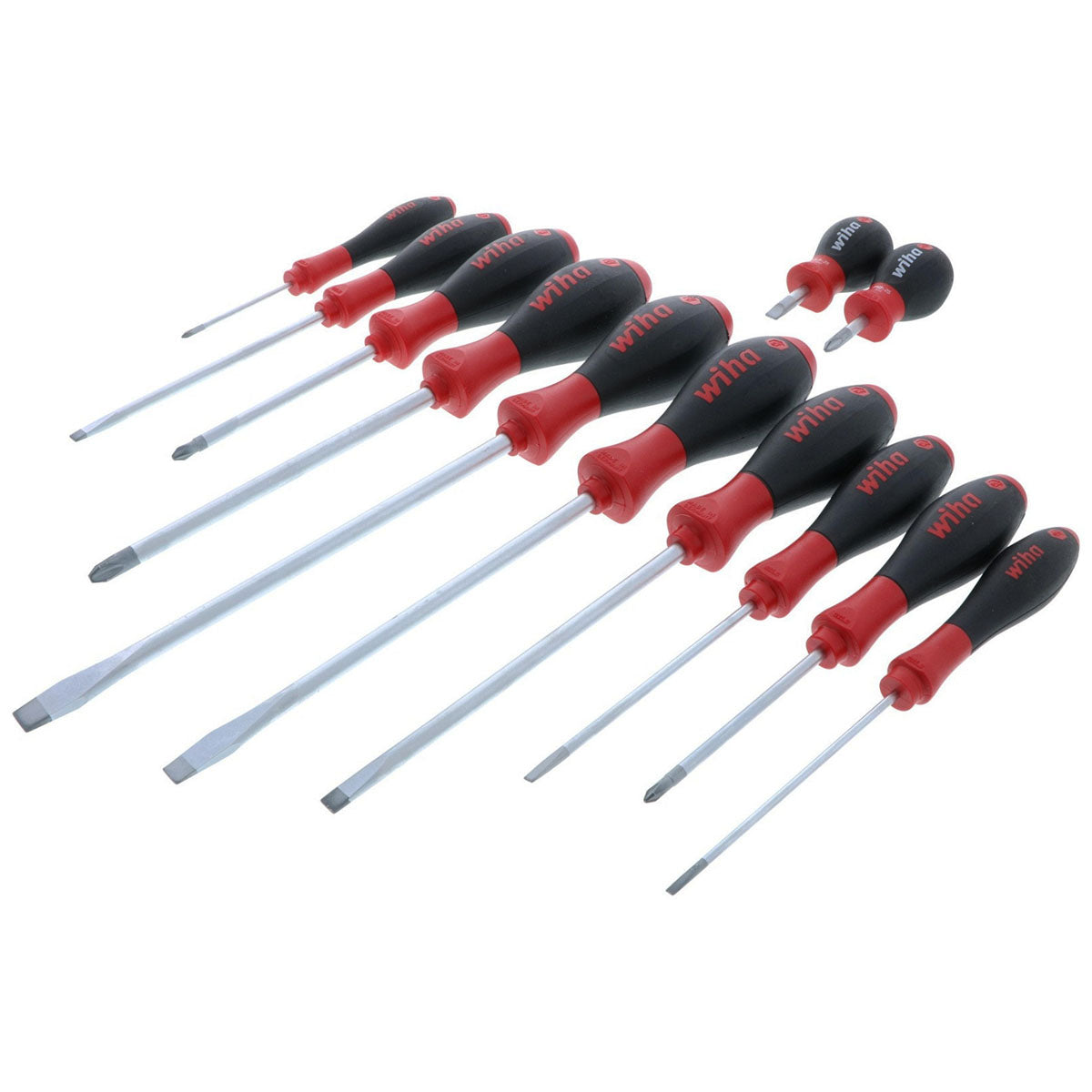 Wiha SoftFinish Slotted/Phillips Screwdriver - 12 Piece Set