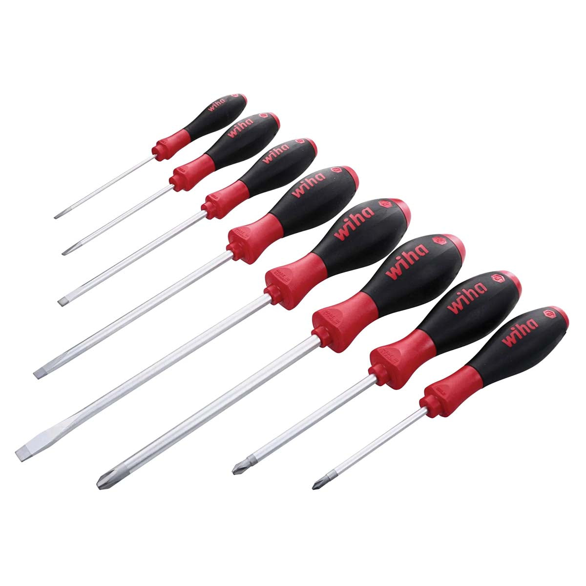 Wiha SoftFinish Slotted/Phillips Screwdriver Set (8 Piece Set)