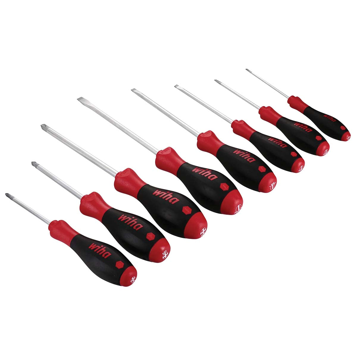 Wiha SoftFinish Slotted/Phillips Screwdriver Set (8 Piece Set)