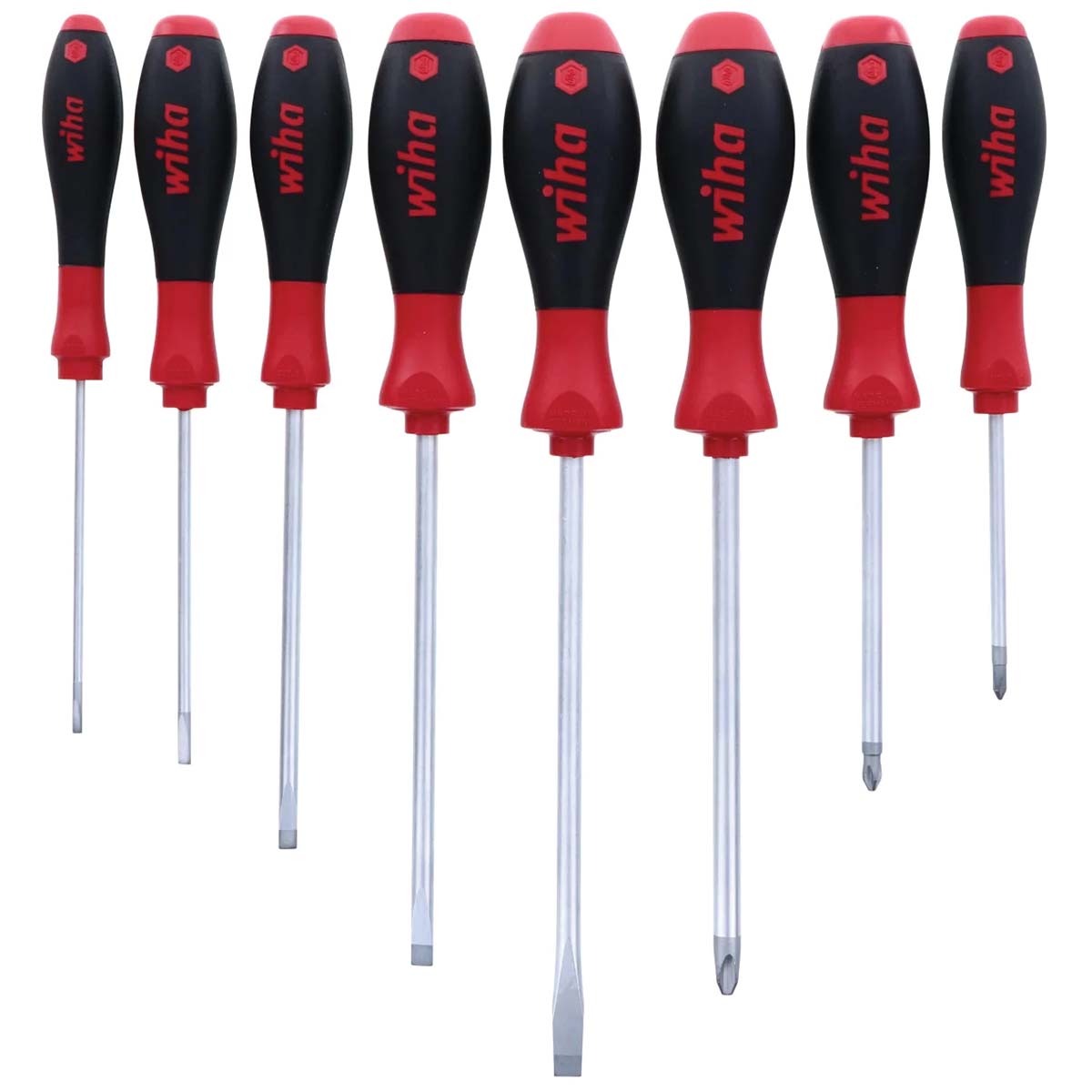 Wiha SoftFinish Slotted/Phillips Screwdriver Set (8 Piece Set)