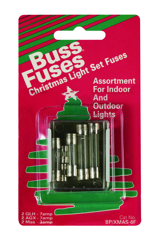 BUSSMANN - Bussmann 3 & 7 amps Christmas Fuse 6 pk