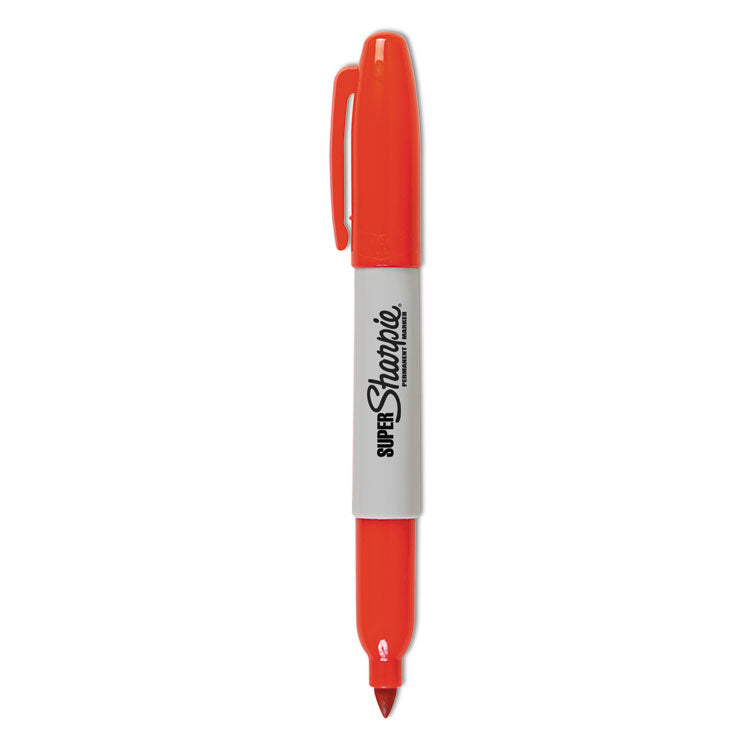 Sharpie - Super Permanent Marker, Fine Bullet Tip, Red, Dozen