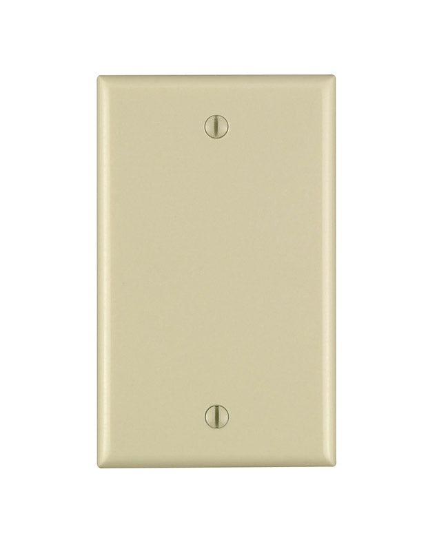 LEVITON - Leviton Ivory 1 gang Nylon Blank Wall Plate 1 pk [80714-00I]