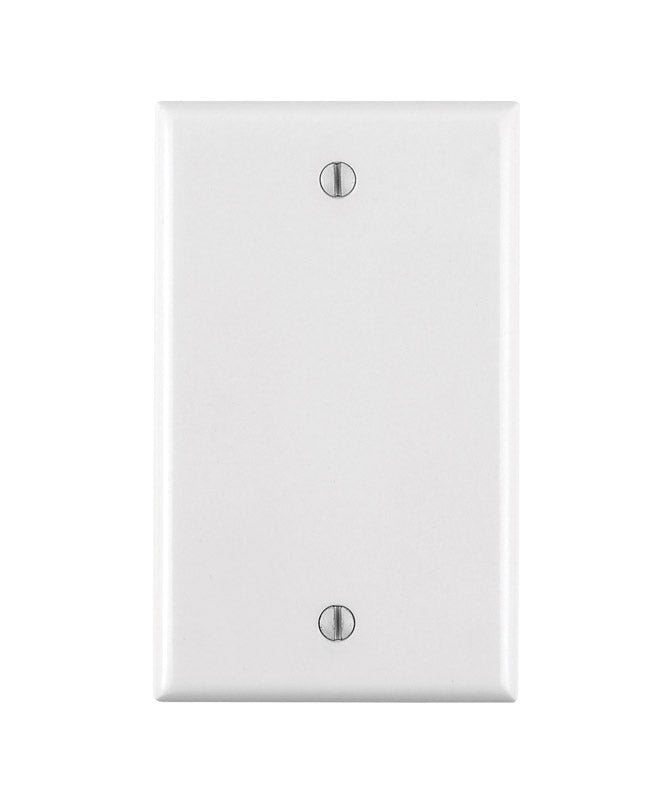 LEVITON - Leviton Smooth White 1 gang Nylon Blank Wall Plate 1 pk