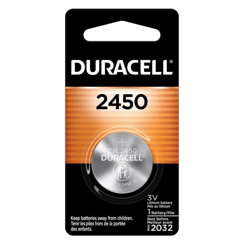 DURACELL - Duracell Lithium Coin 2450 3 V 600 Ah Medical Battery 1 pk - Case of 6