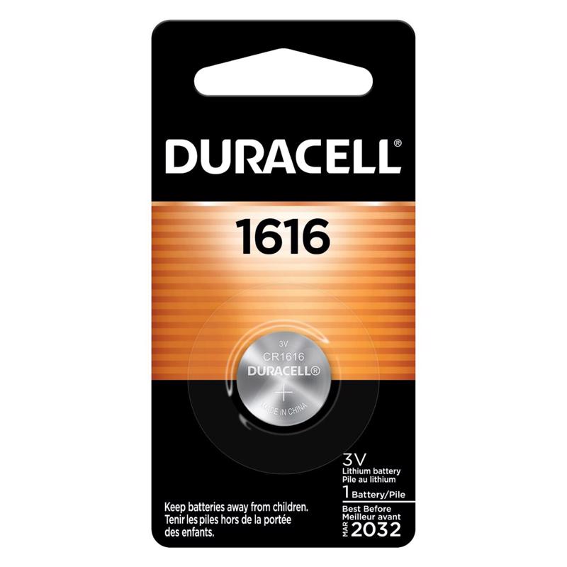 DURACELL - Duracell Lithium Coin 1616 3 V 50 Ah Medical Battery 1 pk