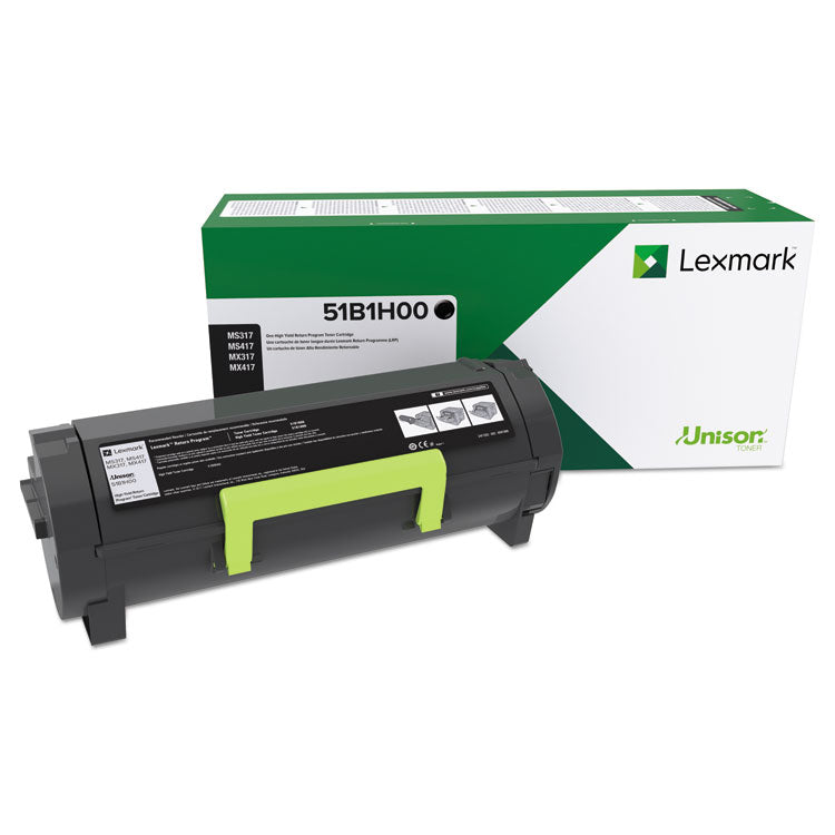 Lexmark - 51B1H00 Unison High-Yield Toner, 8,500 Page-Yield, Black