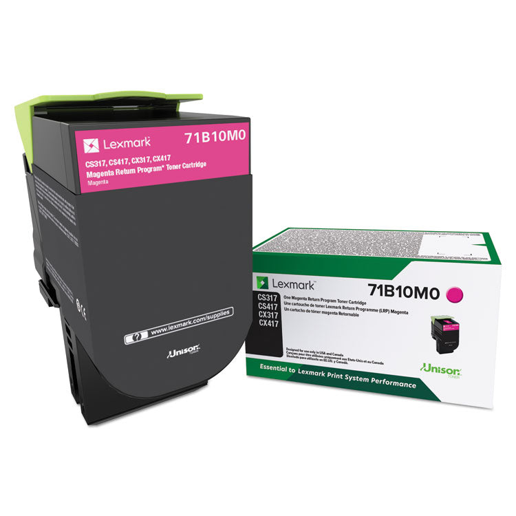 Lexmark - 71B10M0 Unison Toner, 2,300 Page-Yield, Magenta