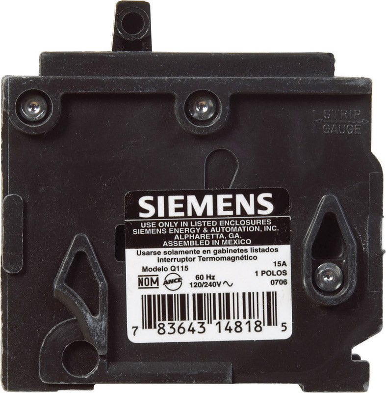 SIEMENS - Siemens 15 amps Standard Single Pole Circuit Breaker [Q115]