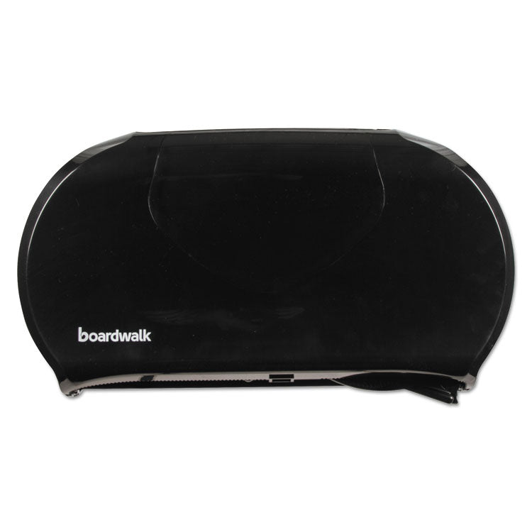 Boardwalk - Jumbo Twin Toilet Tissue Dispenser, 20.25 x 6 x 12.25, Black