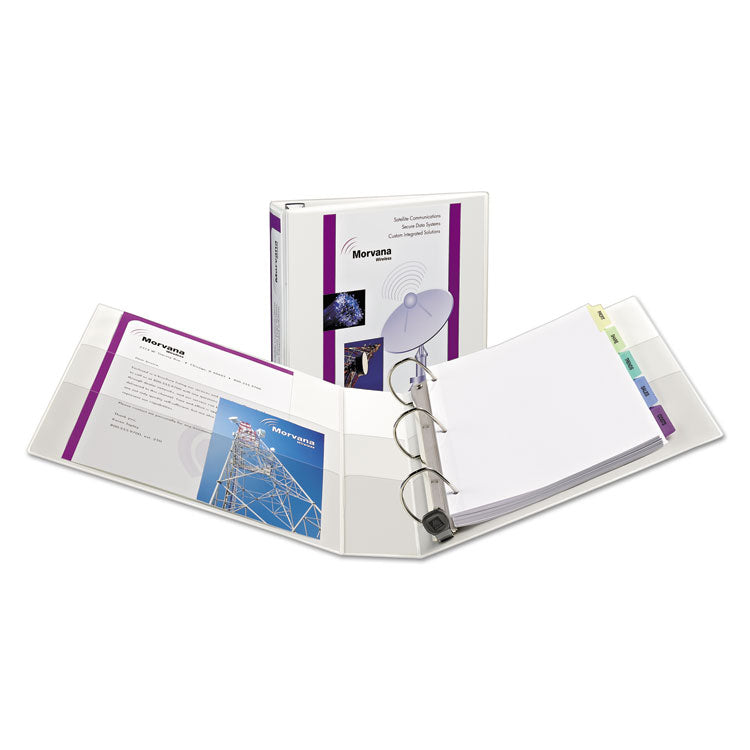 Avery - Heavy-Duty View Binder with DuraHinge, One Touch EZD Rings/Extra-Wide Cover, 3 Ring, 1.5" Capacity, 11 x 8.5, White, (1319)