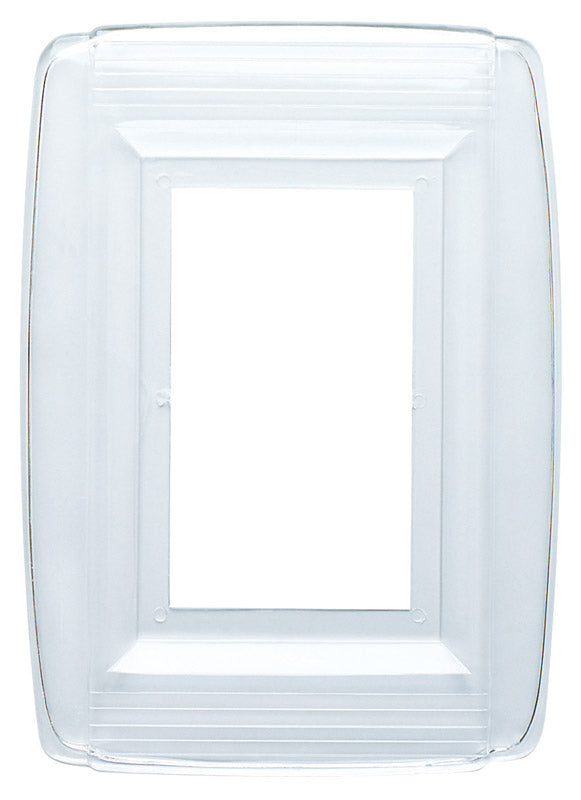 WESTINGHOUSE - Westinghouse Clear 1 gang Plastic Wall Plate 1 pk