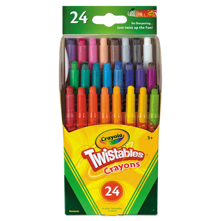 Crayola - Twistables Mini Crayons, 24 Colors/Pack