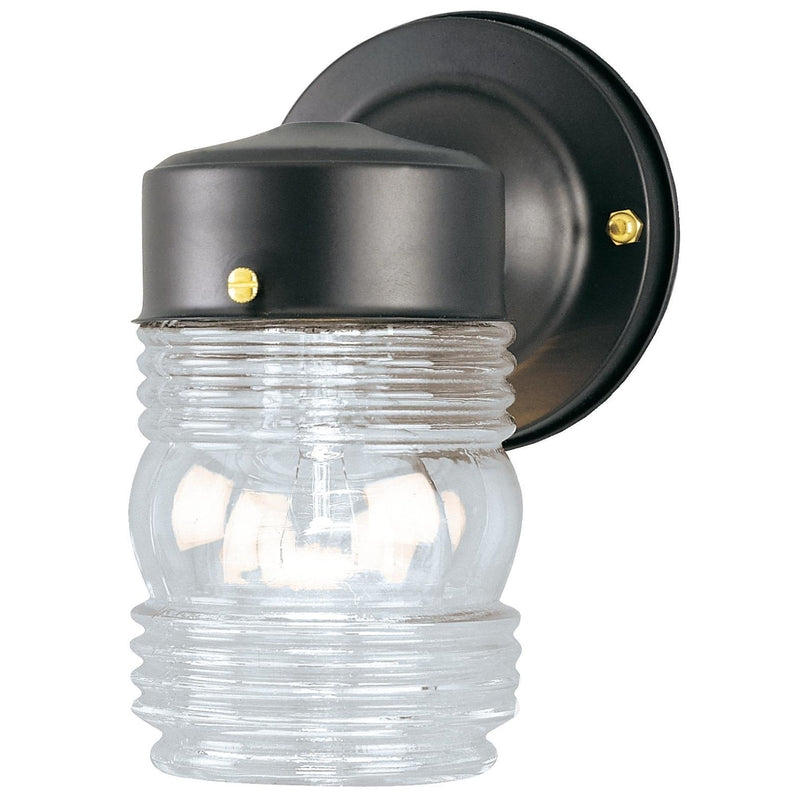 WESTINGHOUSE - Westinghouse Matte Black Switch Incandescent Jelly Jar Light