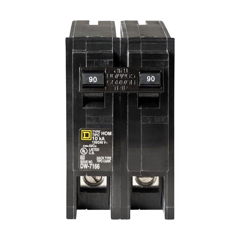 SQUARE D - Square D HomeLine 90 amps Plug In 2-Pole Circuit Breaker