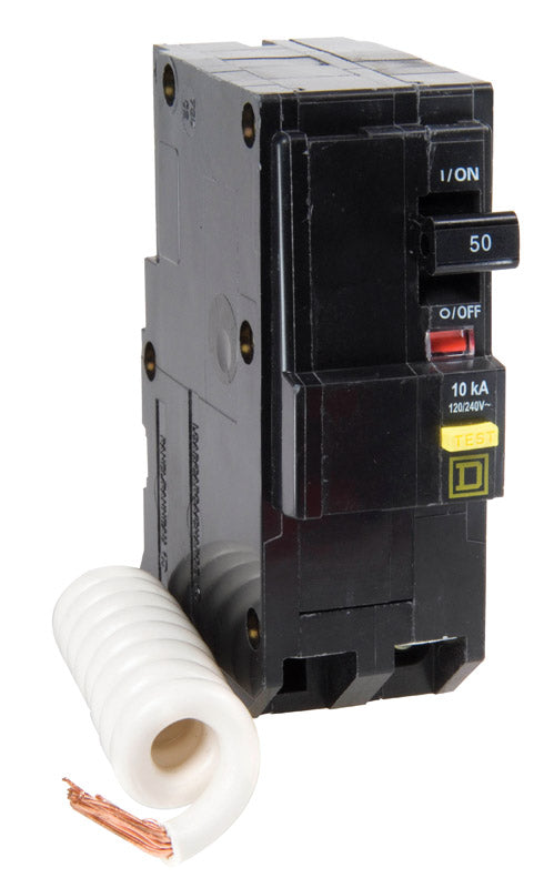 SQUARE D - Square D QO 50 amps Plug In 2-Pole Circuit Breaker [QO250GFICP]