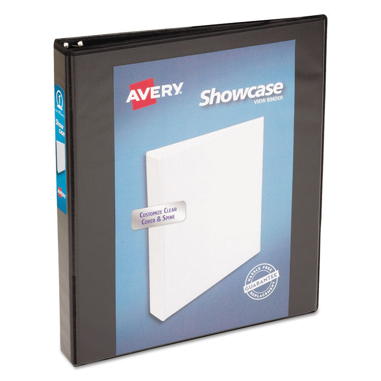 Avery - Showcase Economy View Binder with Round Rings, 3 Rings, 1" Capacity, 11 x 8.5, Black