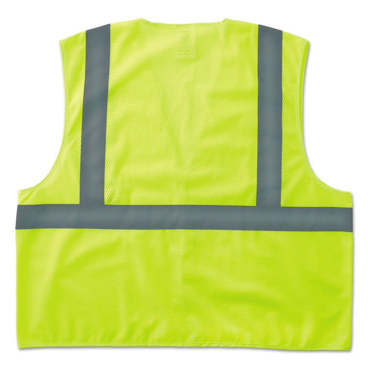 ergodyne - GloWear 8205HL Type R Class 2 Super Econo Mesh Safety Vest, Large to X-Large, Lime