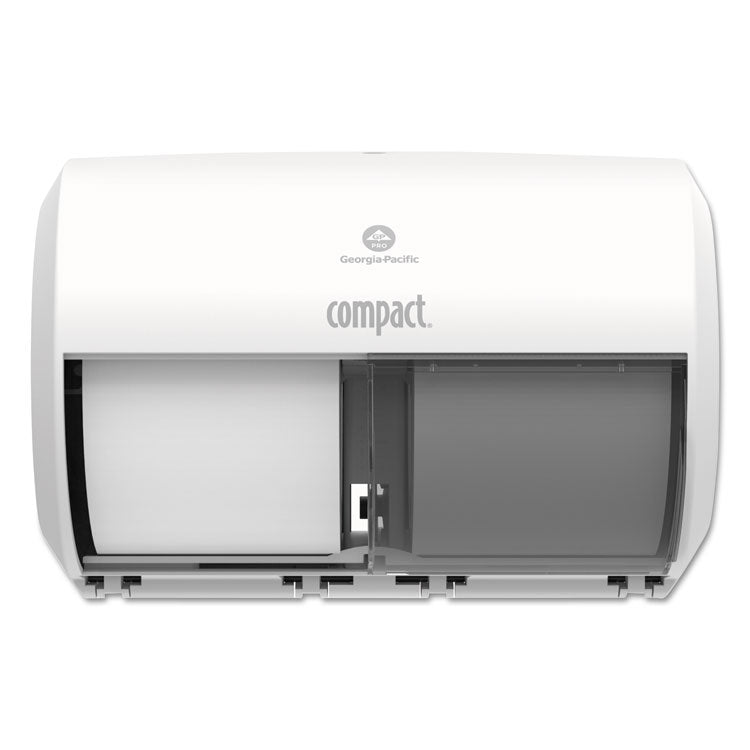 Georgia Pacific Professional - Compact Coreless Side-by-Side 2-Roll Tissue Dispenser, 11.31 x 7.69 x 8, White