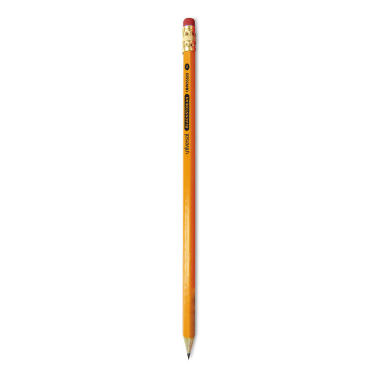 Universal - Deluxe Blackstonian Pencil, HB (#2), Black Lead, Yellow Barrel, Dozen